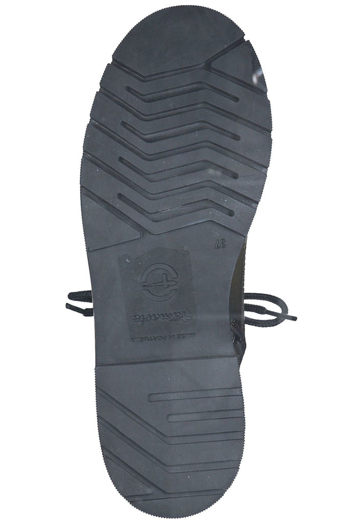 Tamaris Stiefelette Leder/Textil Olive Warmfutter