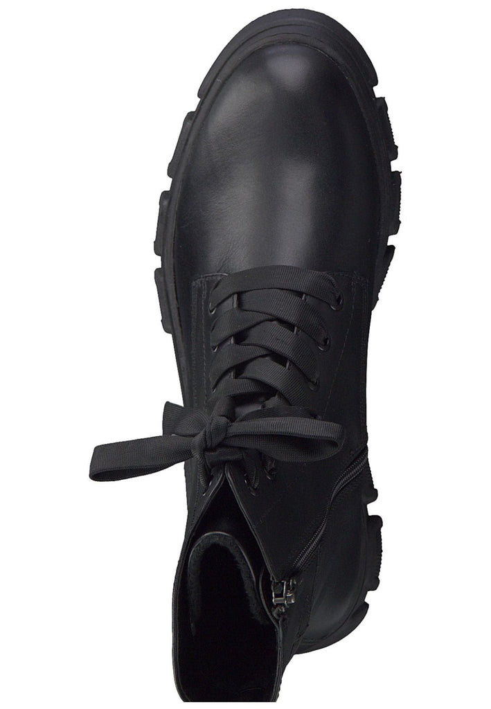 Tamaris Stiefelette Leder/Textil Schwarz