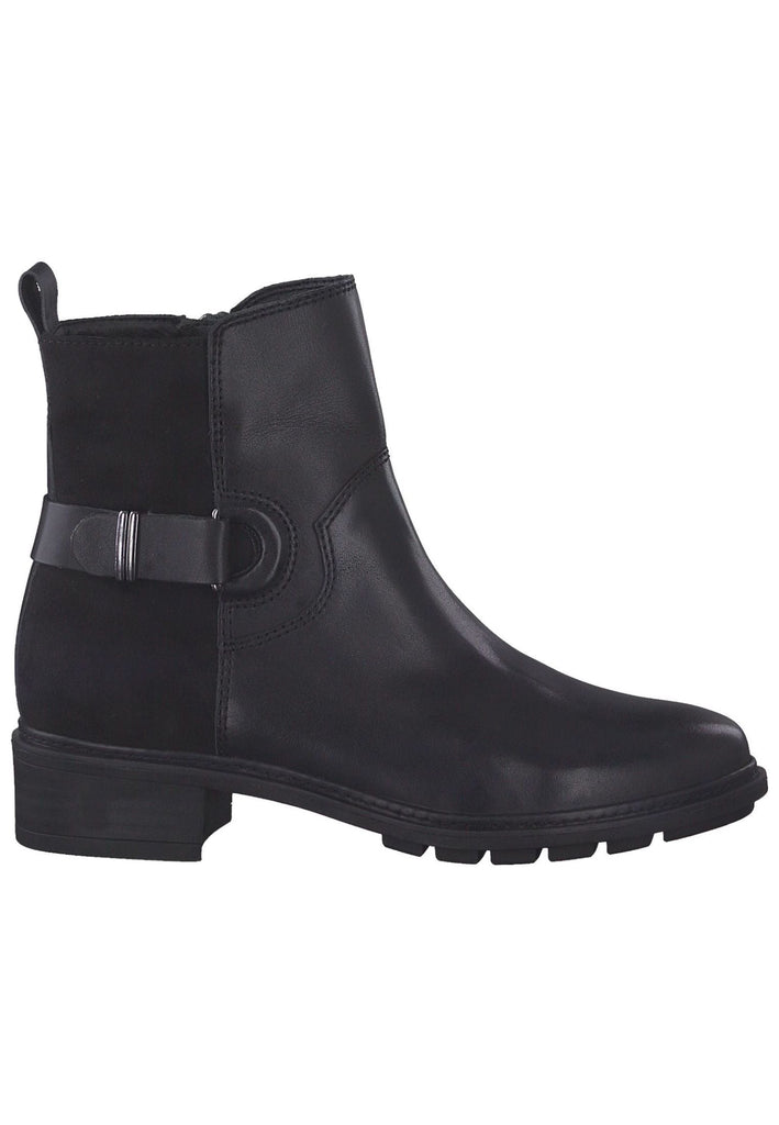 Tamaris Stiefelette Leder/Textil Schwarz