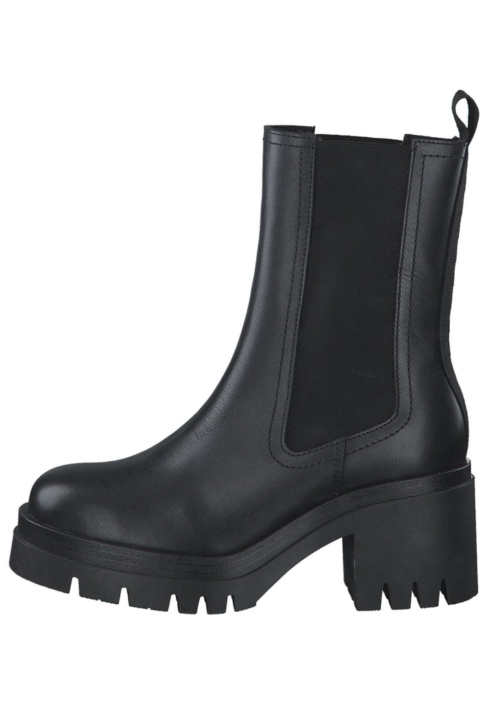 Tamaris Stiefelette Leder/Textil Schwarz