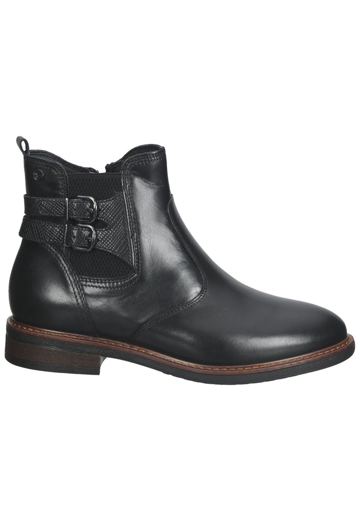 Tamaris Stiefelette Leder/Textil Schwarz