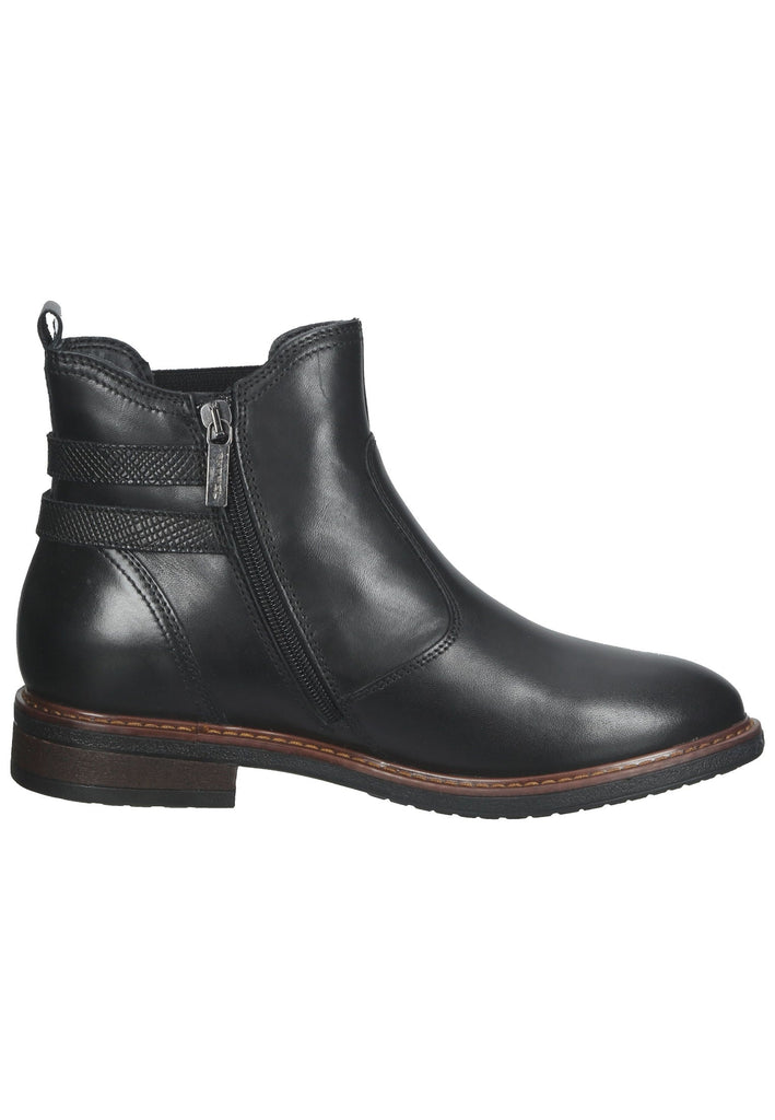 Tamaris Stiefelette Leder/Textil Schwarz
