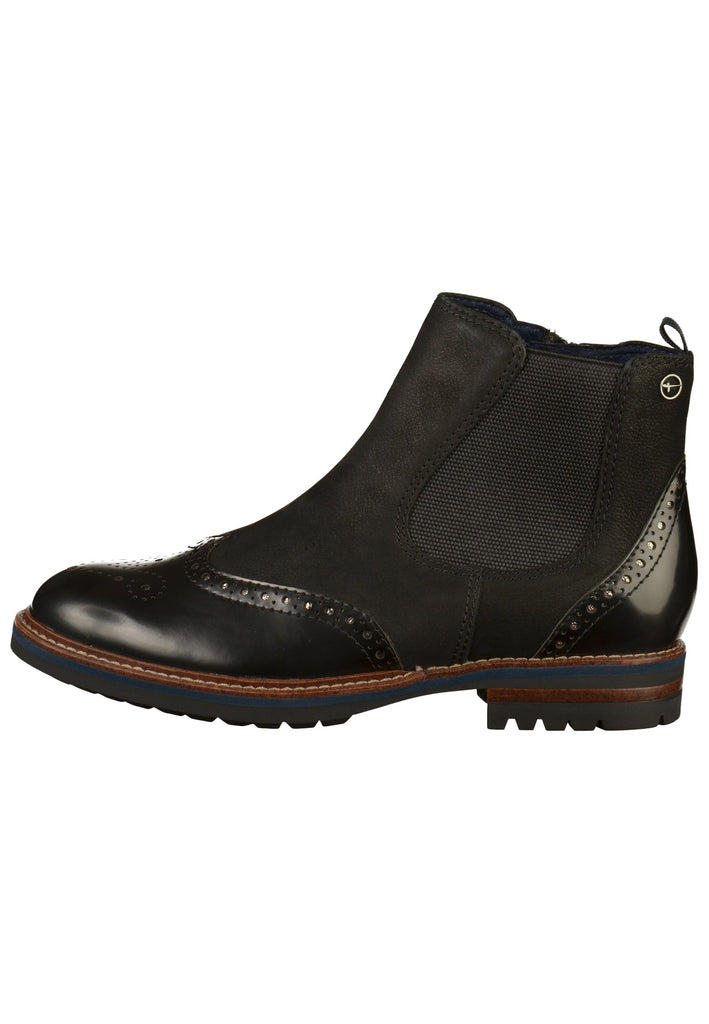 Tamaris Stiefelette Leder/Textil Schwarz