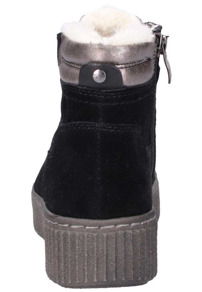 Tamaris Stiefelette Leder/Textil Schwarz