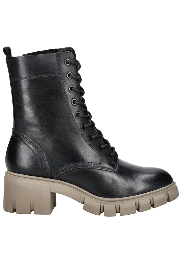 Tamaris Stiefelette Leder/Textil Schwarz