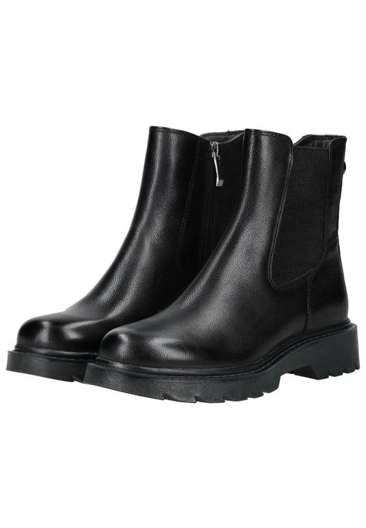Tamaris Stiefelette Leder/Textil Schwarz