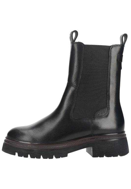 Tamaris Stiefelette Leder/Textil Schwarz