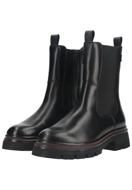 Tamaris Stiefelette Leder/Textil Schwarz