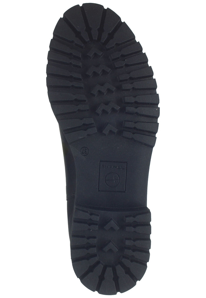 Tamaris Stiefelette Leder/Textil Schwarz/Blau