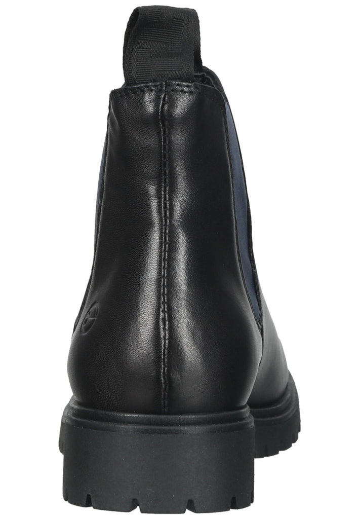 Tamaris Stiefelette Leder/Textil Schwarz/Blau