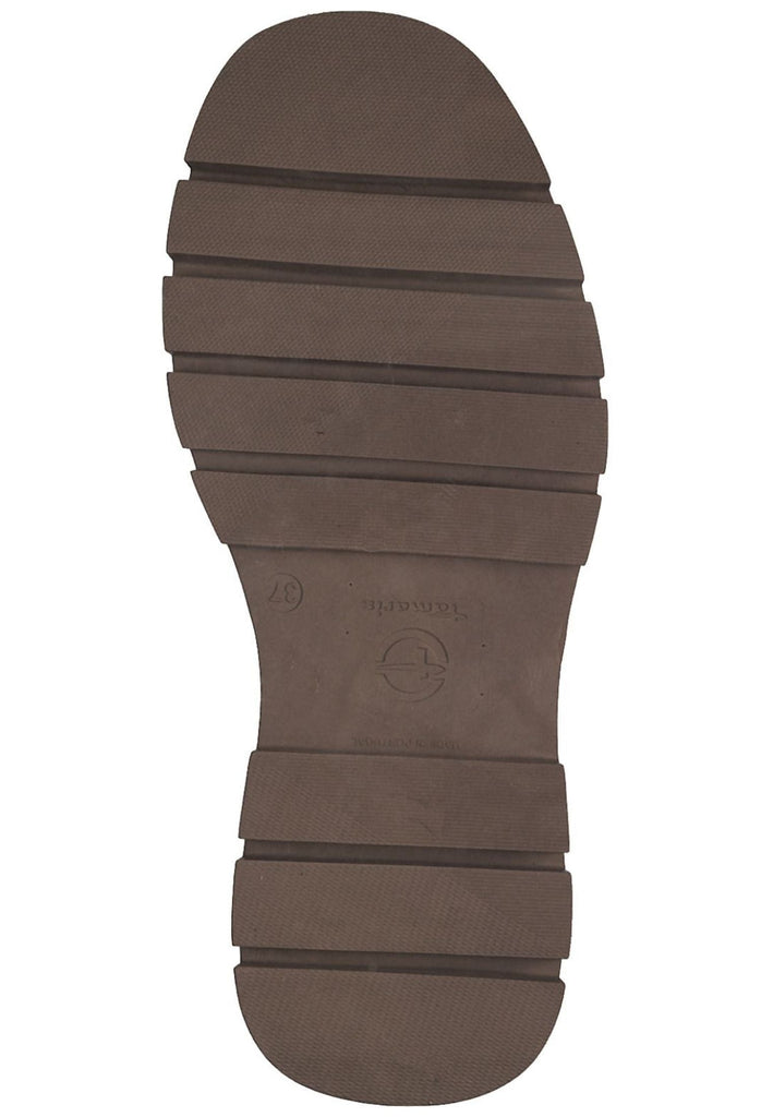 Tamaris Stiefelette Leder/Textil Schwarz/Braun