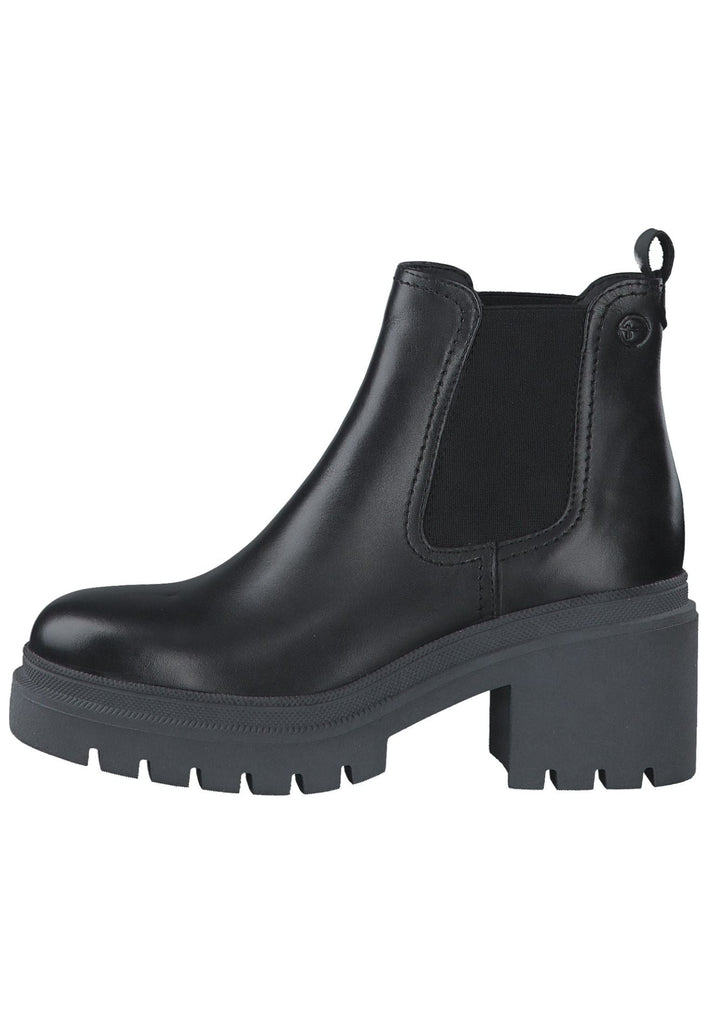 Tamaris Stiefelette Leder/Textil Schwarz/Grau