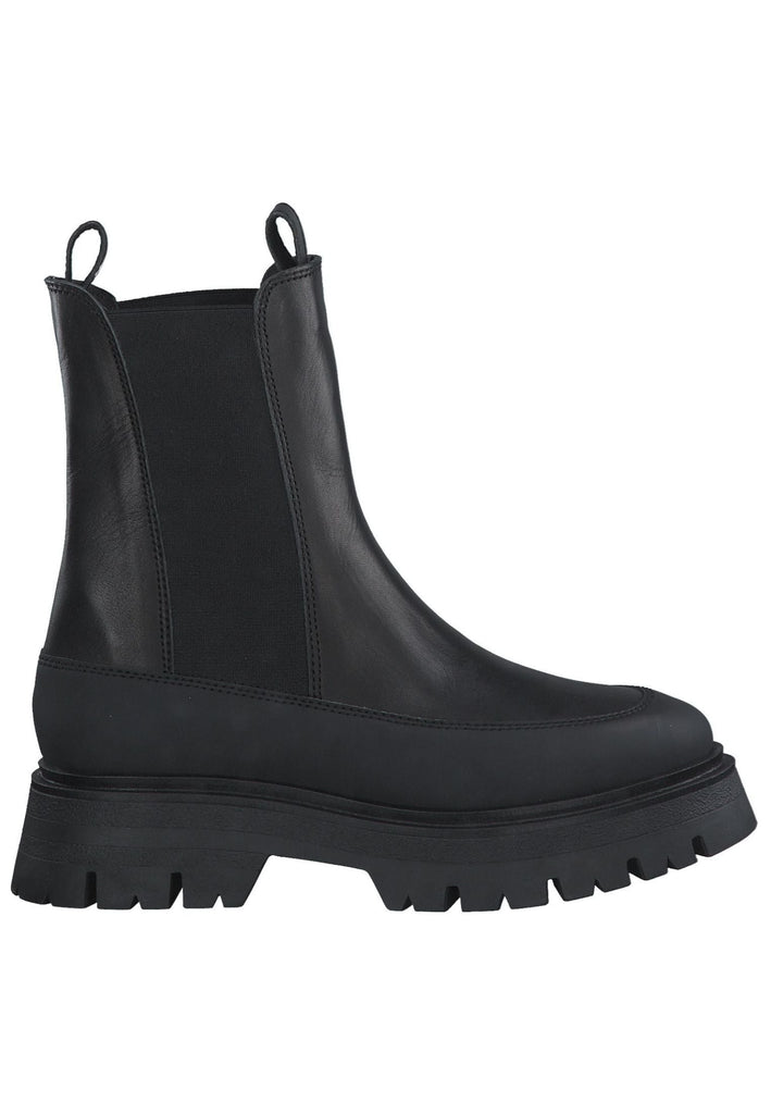 Tamaris Stiefelette Leder/Textil Schwarz/Schwarz