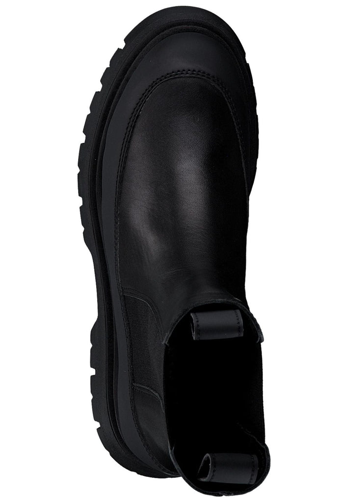 Tamaris Stiefelette Leder/Textil Schwarz/Schwarz