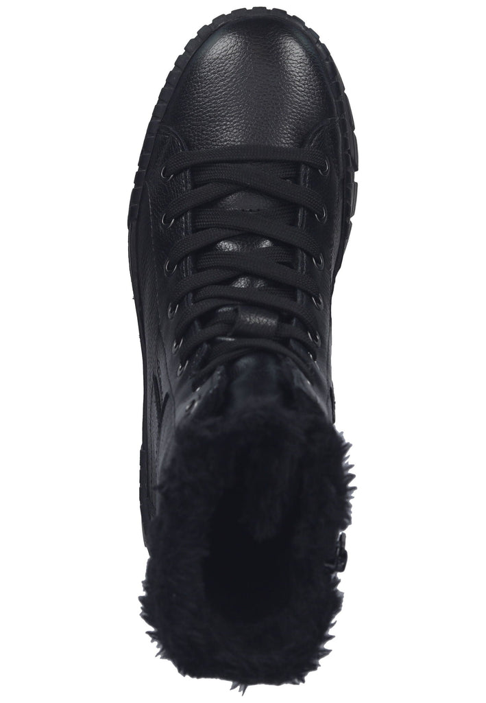 Tamaris Stiefelette Leder/Textil Schwarz Warmfutter