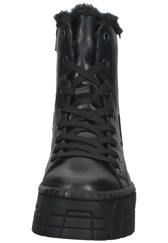 Tamaris Stiefelette Leder/Textil Schwarz Warmfutter