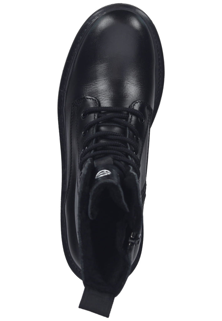 Tamaris Stiefelette Leder/Textil Schwarz Warmfutter