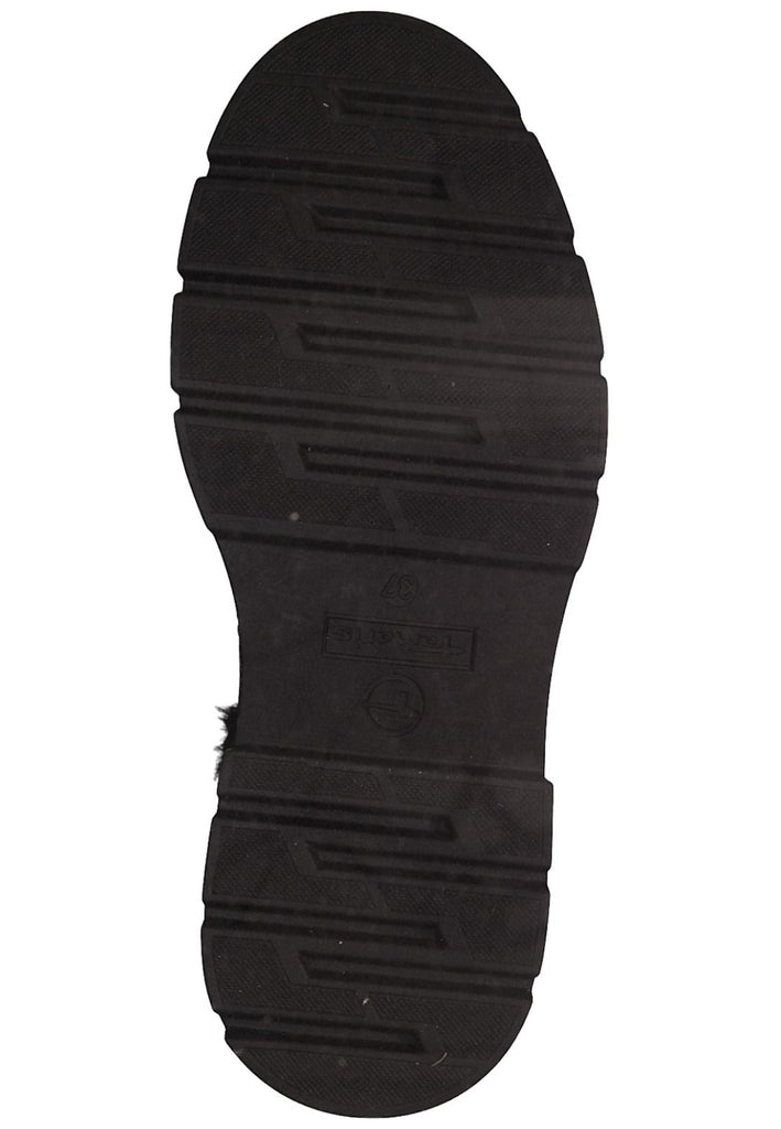 Tamaris Stiefelette Leder/Textil Schwarz Warmfutter