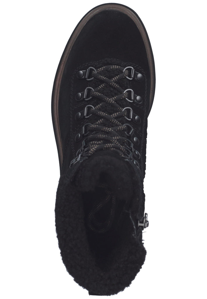 Tamaris Stiefelette Leder/Textil Schwarz Warmfutter