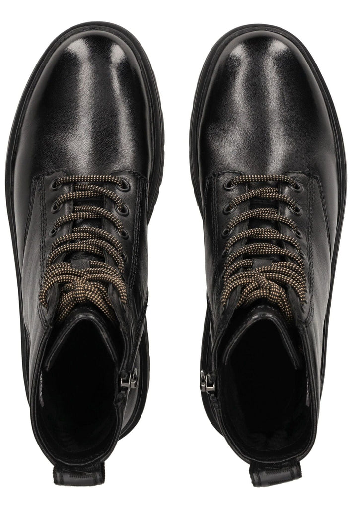 Tamaris Stiefelette Leder/Textil Schwarz Warmfutter