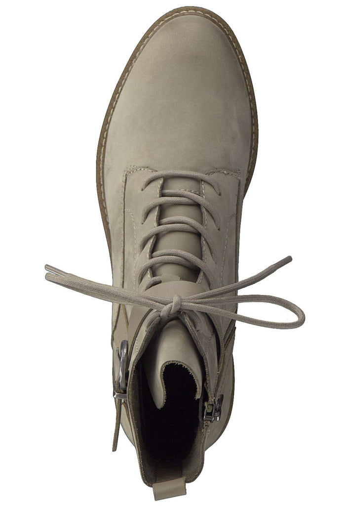 Tamaris Stiefelette Leder/Textil Taupe
