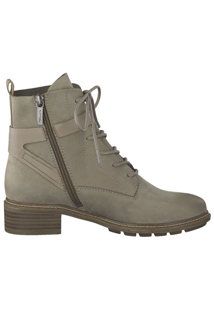 Tamaris Stiefelette Leder/Textil Taupe
