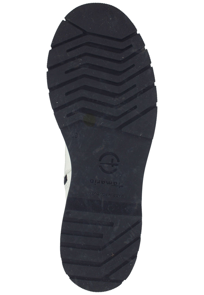 Tamaris Stiefelette Leder Weiß Warmfutter