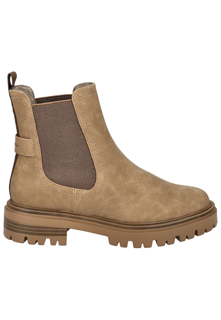 Tamaris Stiefelette Lederimitat Camel Warmfutter