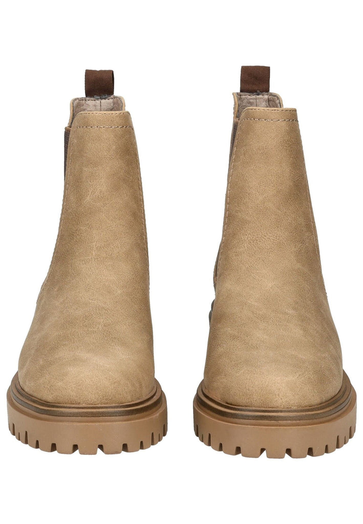 Tamaris Stiefelette Lederimitat Camel Warmfutter
