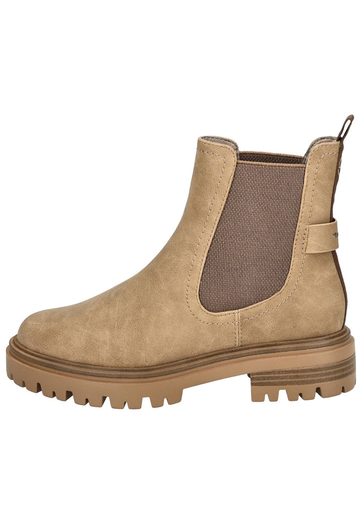 Tamaris Stiefelette Lederimitat Camel Warmfutter