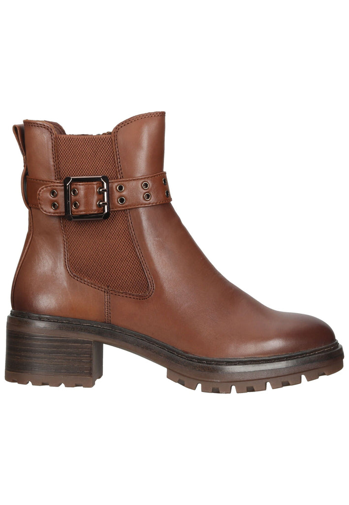 Tamaris Stiefelette Lederimitat Cognac