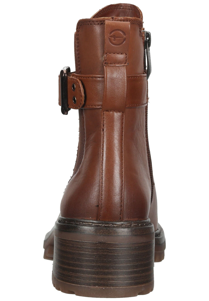 Tamaris Stiefelette Lederimitat Cognac