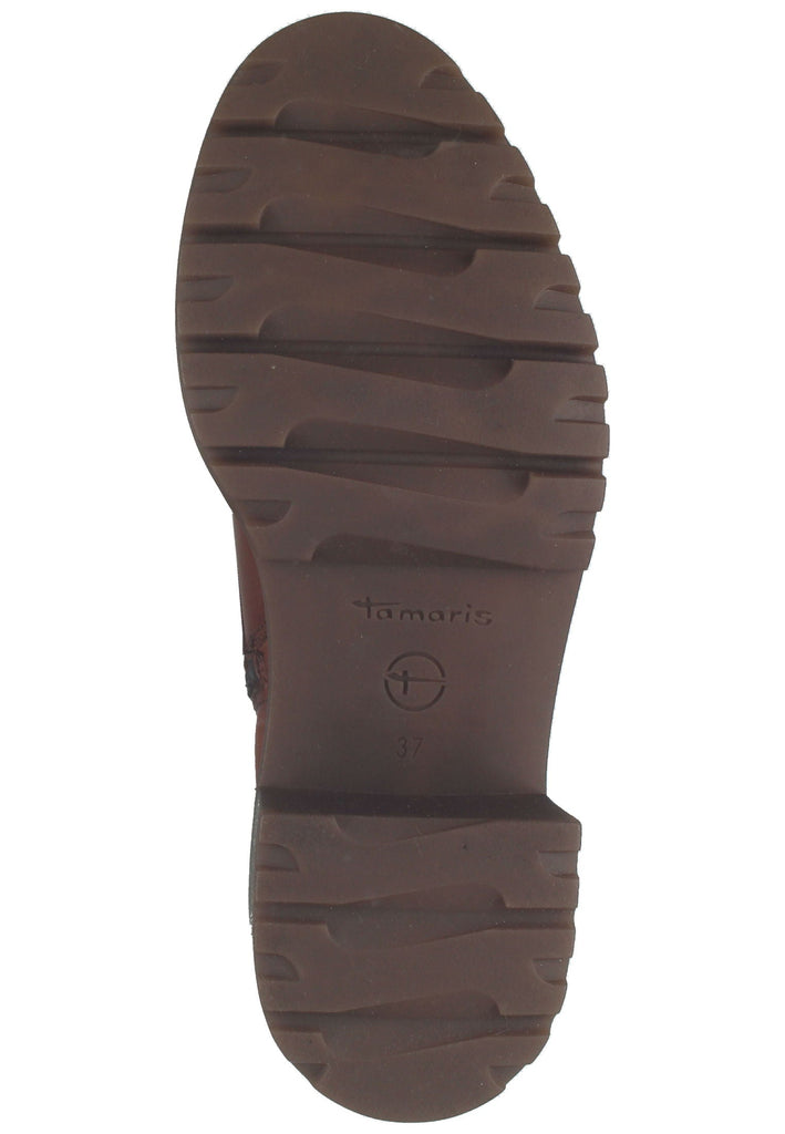 Tamaris Stiefelette Lederimitat Cognac