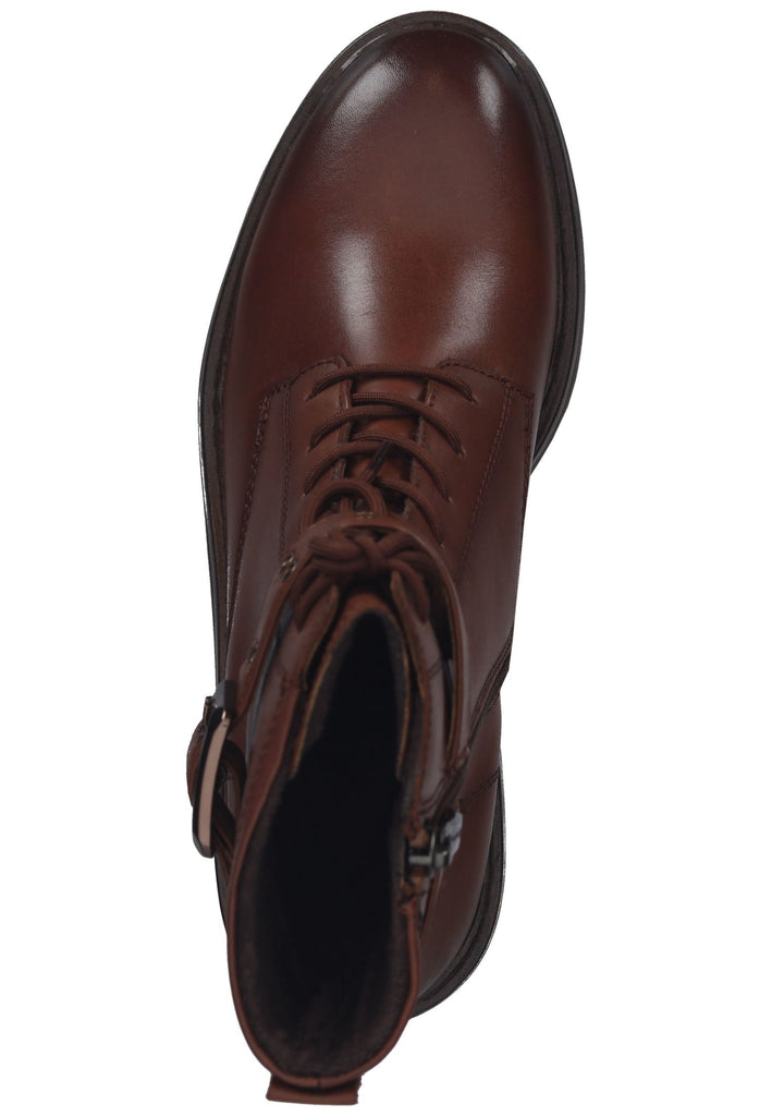 Tamaris Stiefelette Lederimitat Cognac