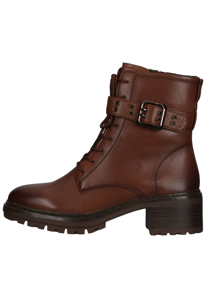 Tamaris Stiefelette Lederimitat Cognac