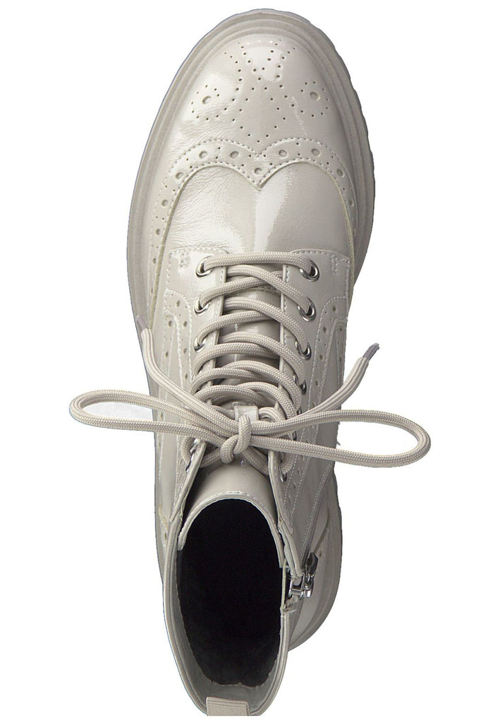 Tamaris Stiefelette Lederimitat Grau Lack