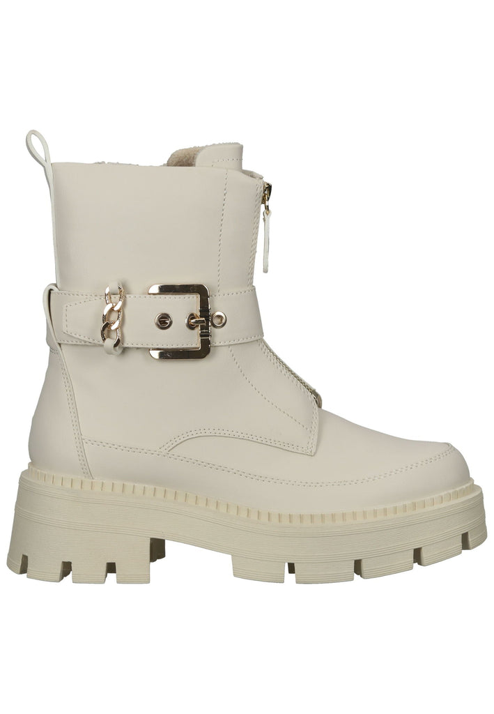 Tamaris Stiefelette Lederimitat Ivory
