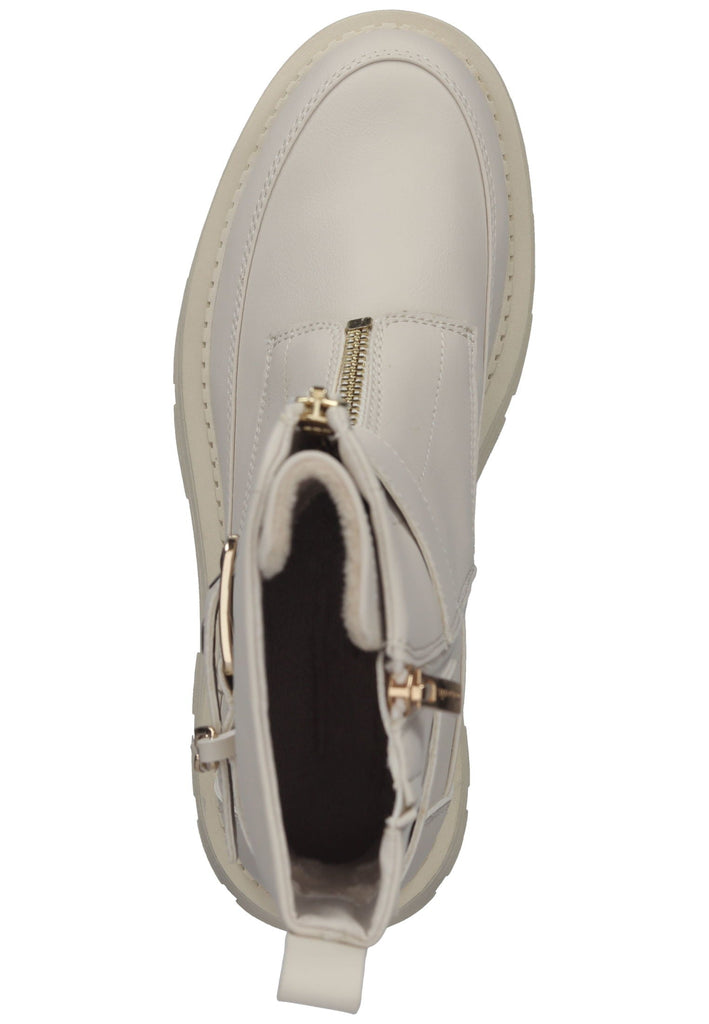 Tamaris Stiefelette Lederimitat Ivory