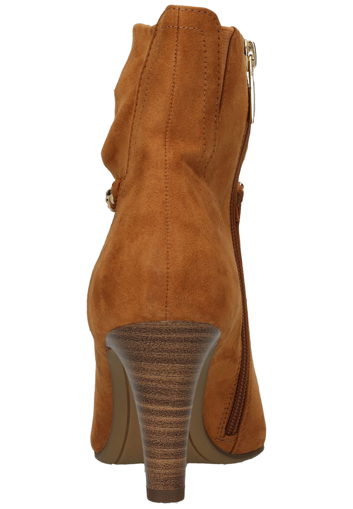 Tamaris Stiefelette Lederimitat Nussbraun