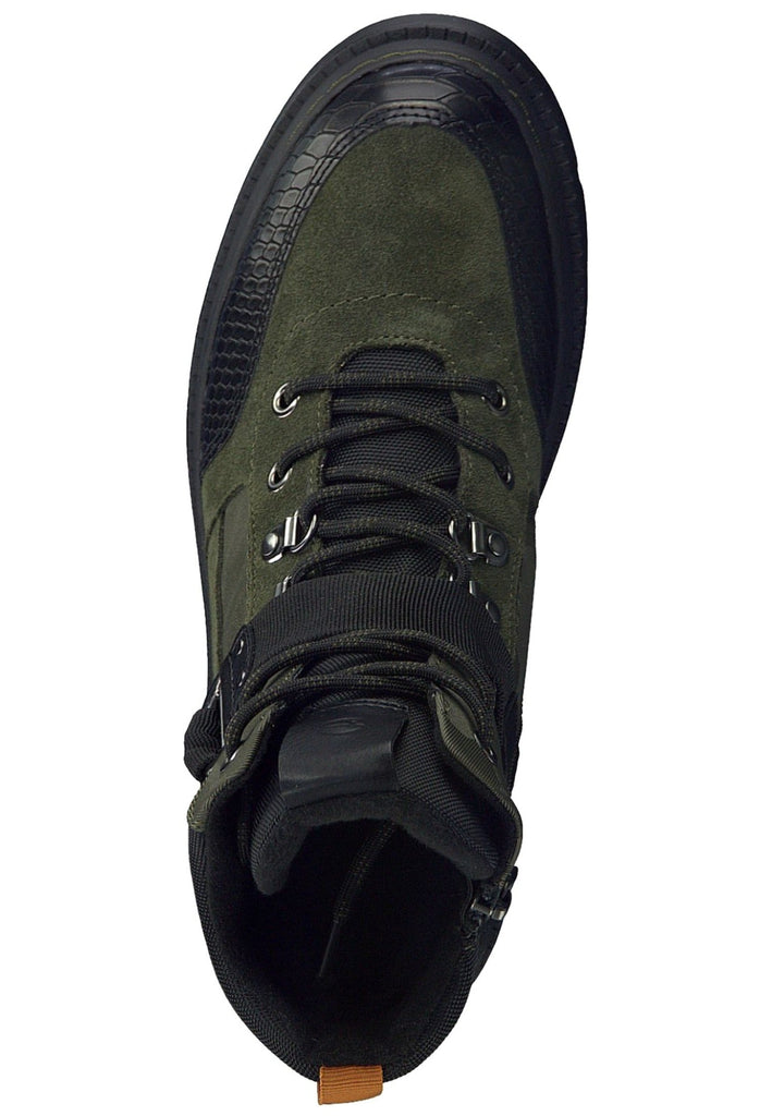 Tamaris Stiefelette Lederimitat Oliv
