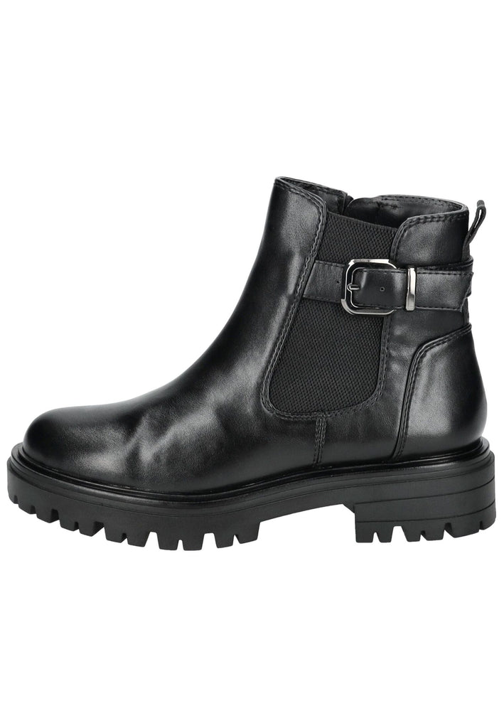 Tamaris Stiefelette Lederimitat Schwarz
