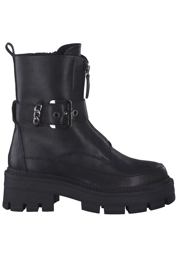 Tamaris Stiefelette Lederimitat Schwarz