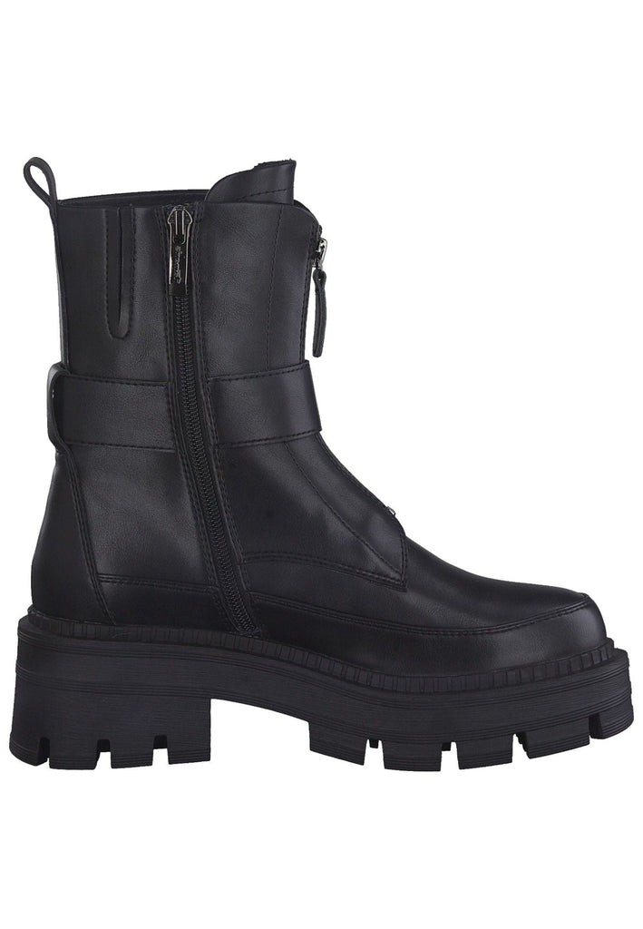 Tamaris Stiefelette Lederimitat Schwarz