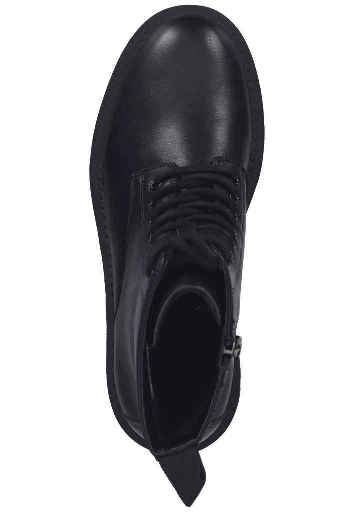 Tamaris Stiefelette Lederimitat Schwarz/Schwarz