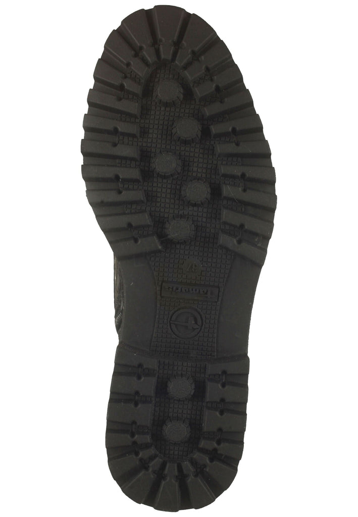 Tamaris Stiefelette Lederimitat Schwarz Warmfutter