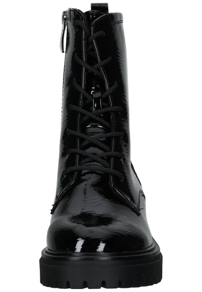 Tamaris Stiefelette Lederimitat Schwarz Warmfutter