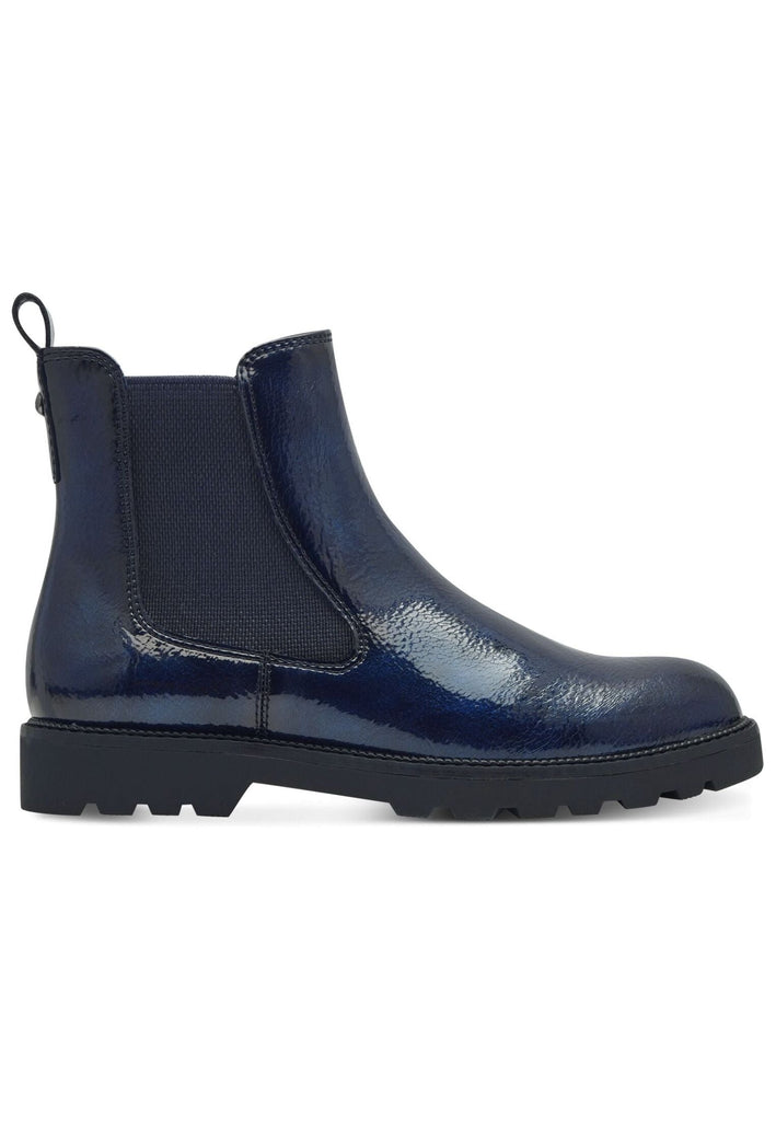 Tamaris Stiefelette Lederimitat/Textil Navy