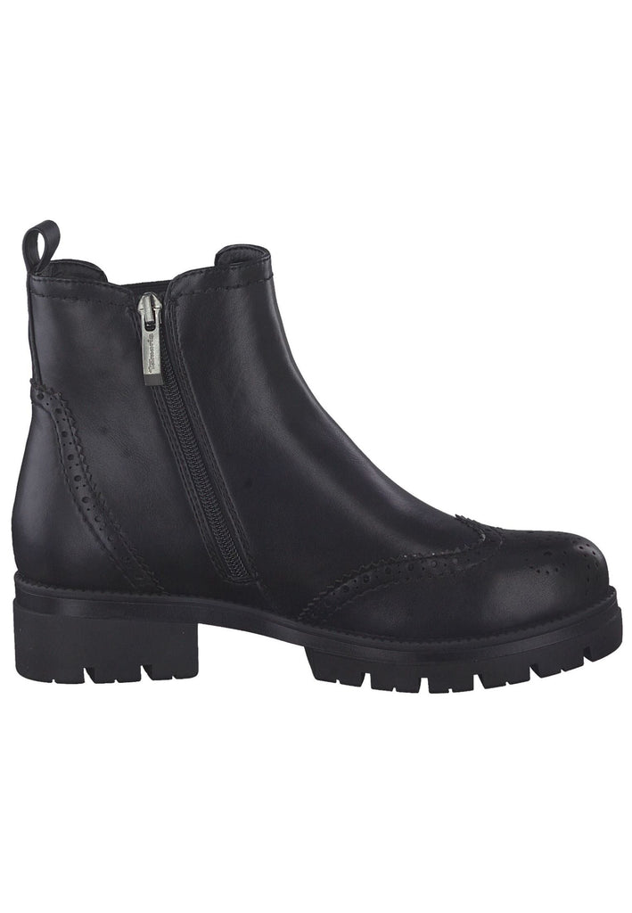 Tamaris Stiefelette Lederimitat/Textil Schwarz