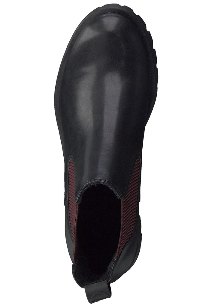 Tamaris Stiefelette Lederimitat/Textil Schwarz