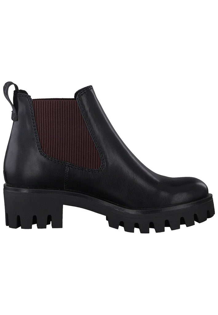 Tamaris Stiefelette Lederimitat/Textil Schwarz